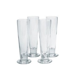 Libbey 4pc Stockhom Pilsner Glass Set