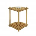 Oak Corner 8 Cue Rack with Drink Wells from Imperial International