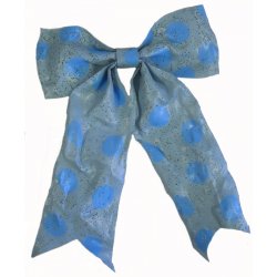 Giant Blue Polka Dotted Decorative Bow by Peri Woltjer