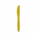 Solid Metallic Gold Plastic Cutlery Knives - 24 Cnt.