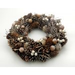 Decorative Wreath - 12.5" Holiday Wreath Winter Frost 