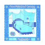 Full Size Four Point Blue Bed Canopy