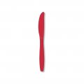 Solid Cranberry Plastic Cutlery Knives - 24 Cnt.