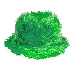 Furry Bucket Hat (Lime Green)