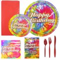 Happy Birthday Party Kit - Tie Dye Theme