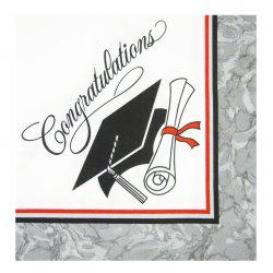 "Congratulations" Graduation Party Napkins - 80 count