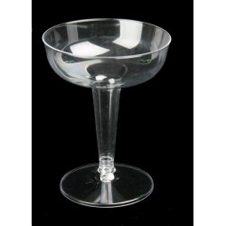 25 Plastic 4oz. Champagne Cups