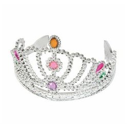 Silver Princess Tiara Crown Princess Costume Accessories