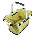 Collapsible Basket, Folding Shopping Bag - Beige