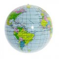 Inflatable Earth Globe Beach Ball 16" Diameter