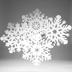 Assorted Snowflake Cutout Decorations - 9ct.