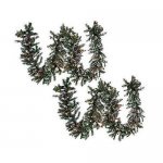 Bethlehem Lights 18-Foot Pre-Lit Indoor/Outdoor Garland Multicolor Lights Real Pine Cones