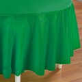 Green Round Plastic Tablecover