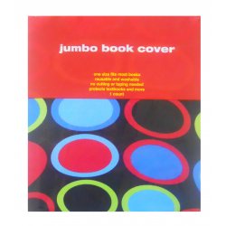 Jumbo Book Cover Black with Colorful Oval Shapes