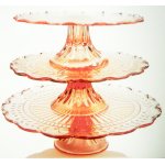 Circleware Maison 3pc Footed Cake Tray - Rose