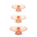 Circleware Maison 3pc Footed Cake Tray - Rose