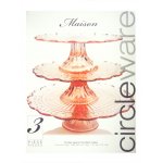 Circleware Maison 3pc Footed Cake Tray - Rose
