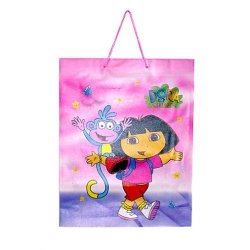 Dora the Explorer & Boots Jumbo Plastic Bags w/ Handles - 12 Pack 