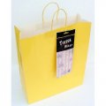 12 Jumbo Yellow Gift Bags w/ Tissues - (1dz. Total)