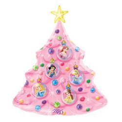 Princess Christmas Tree Super Shape Mylar Balloon (27" x 31")