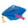18"in. Ready to Personalize Graduation Cap Mylar Balloon - NON-INFLATED