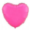 Metallic Fuchsia 18"in. Heart Foil Balloon
