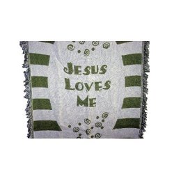 Jesus Loves Me Throw Blanket
