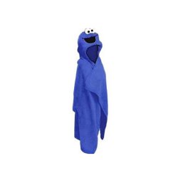 Sesame Street Cookie Monster Kids Hooded Blanket Blue