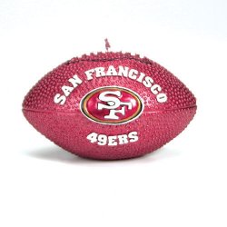 San Francisco 49ers 5" Wax NFL Football Candle - NFL Football