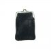 Black Leather Cigarette Case w/ Metal Frame