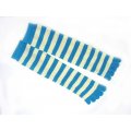 Striped Toe Socks - Assorted Colors - 6 Pack