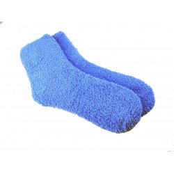Fuzzy Socks - Solid Assorted Colors - 6 Pack