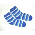 Fuzzy Socks - Striped Assorted Colors - 6 Pack
