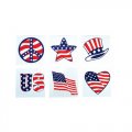 Assorted USA Patriotic Temporary Tattoos - Pack of 144