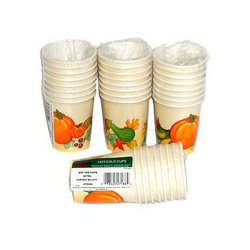 Disposable "Harvest Moon" Paper Drinking Cups - 96 Cnt.