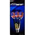 Sportcraft Soft Tip Brass Dart Set - American Flag Flights Dart Set