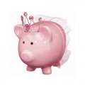 Piggy Bank - Jumbo Ceramic "Princess" Money Bank