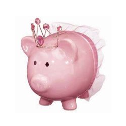 Piggy Bank - Jumbo Ceramic "Princess" Money Bank