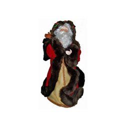 Porcelain Santa Clause Standing Decor and Tree Topper