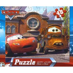 Disney Pixar Cars 48pc Jigsaw Puzzle - (Lightning Booted by Tow Truck)