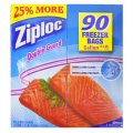 Ziploc DOUBLE GUARD Gallon Freezer Bags - 90 Freezer Bags