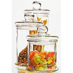 Circleware Kitchen Canister Set - 3pc. Glass Jar Set