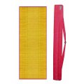 Straw Mat w/ Fuchsia Cover