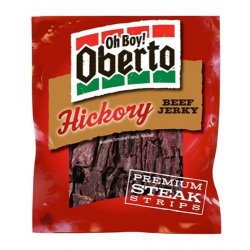 Oh Boy! Oberto Beef Jerky - Hickory - 3.5 Ounce Bag (Pack of 2)