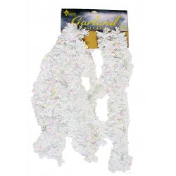 White Holiday Garland - 15ft.