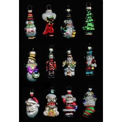 Avon Set of 12 Holiday Glass Ornaments