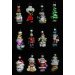Avon Set of 12 Holiday Glass Ornaments