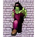 Halloween Frankenstein Wall Breaker - Wall Create-a-Scene Decor