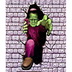 Halloween Frankenstein Wall Breaker - Wall Create-a-Scene Decor