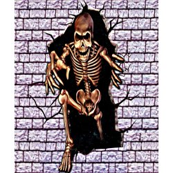 Halloween Skeleton Wall Breaker - Wall Create-a-Scene Decor
